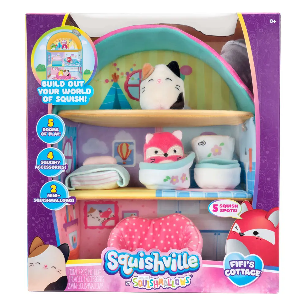Squishville Mini Squishmallows Spielset Fifi's Cottage 5 cm Produktfoto