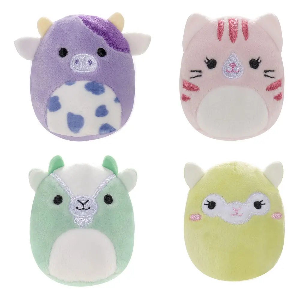 Squishville Mini Squishmallows Plüsch Figur 4er-Pack Pastel Squad 5 cm Produktfoto