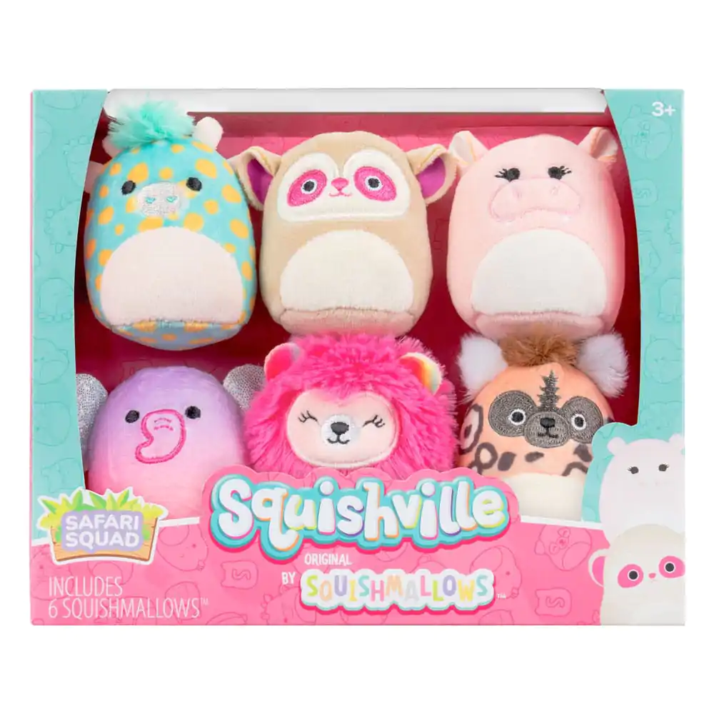 Squishville Mini Squishmallows Plüschfiguren 6er-Pack Safari Squad 5 cm termékfotó