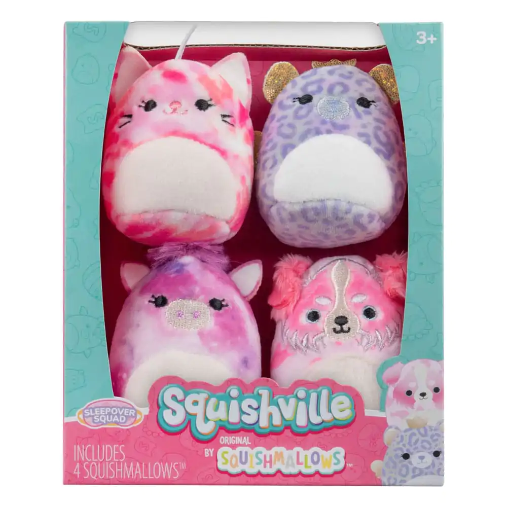 Squishville Mini Squishmallows Plüschfiguren 4er-Pack Sleepover Squad 5 cm termékfotó