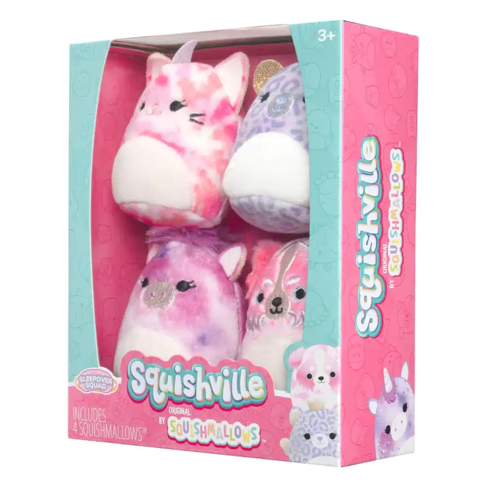 Squishville Mini Squishmallows Plüschfiguren 4er-Pack Sleepover Squad 5 cm termékfotó