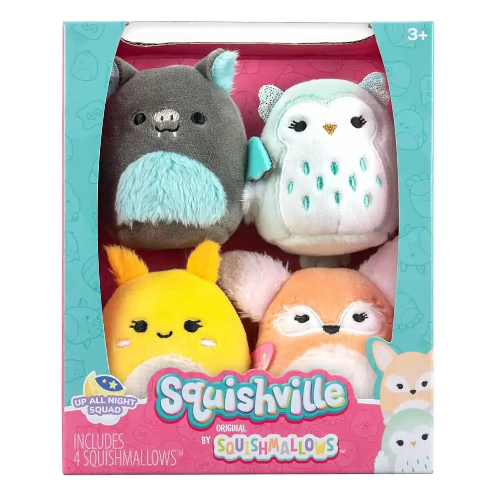 Squishville Mini Squishmallows Plüschfiguren 4er-Pack Up All Night Squad 5 cm termékfotó