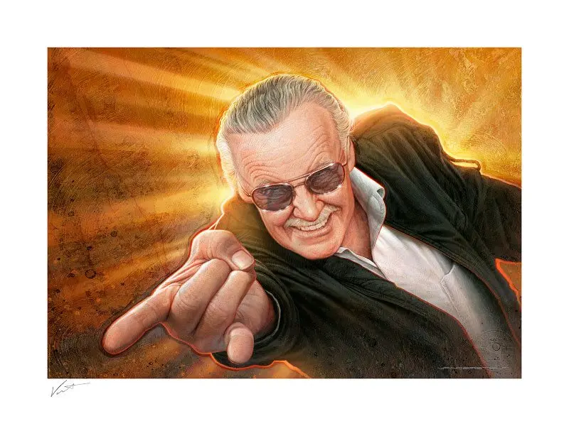 Stan Lee Kunstdruck Stan `The Man´ Lee by Jerry Vanderstelt 61 x 46 cm - ungerahmt Produktfoto