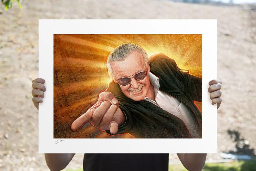 Stan Lee Kunstdruck Stan `The Man´ Lee by Jerry Vanderstelt 61 x 46 cm - ungerahmt Produktfoto