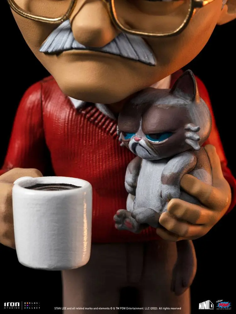 Stan Lee Mini Co. PVC Figur Stan Lee with Grumpy Cat 14 cm Produktfoto