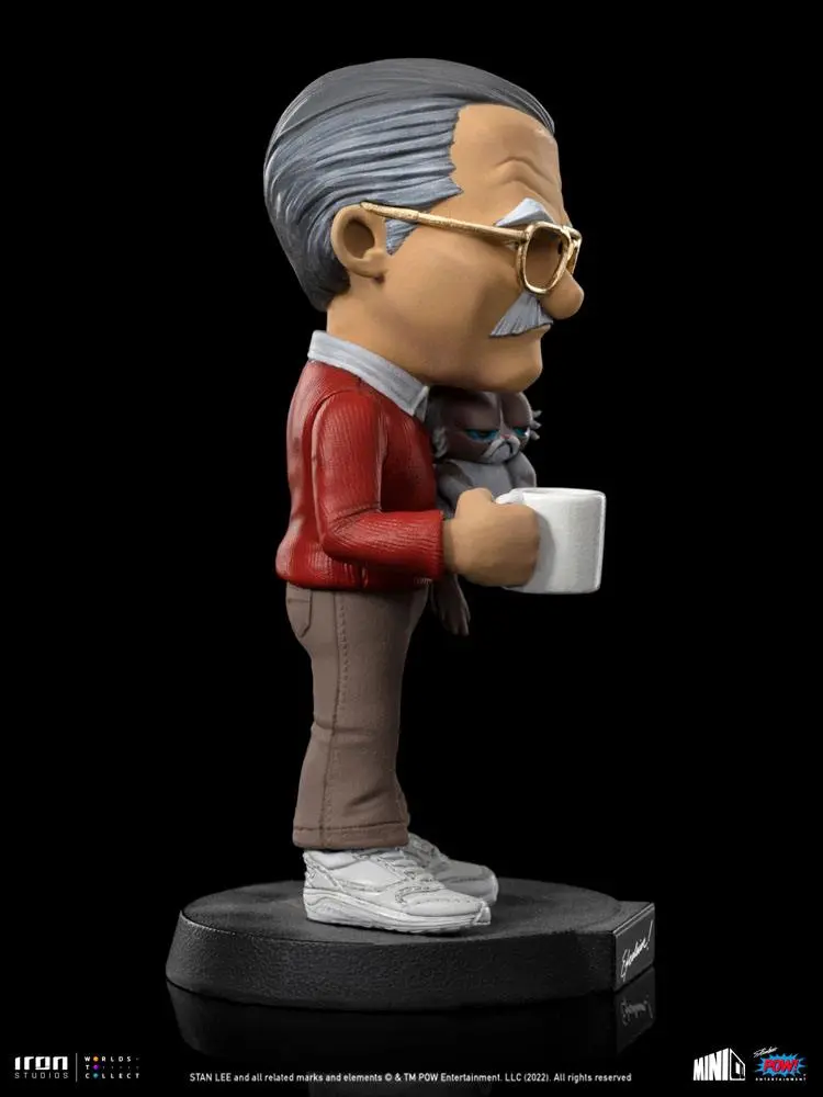 Stan Lee Mini Co. PVC Figur Stan Lee with Grumpy Cat 14 cm Produktfoto