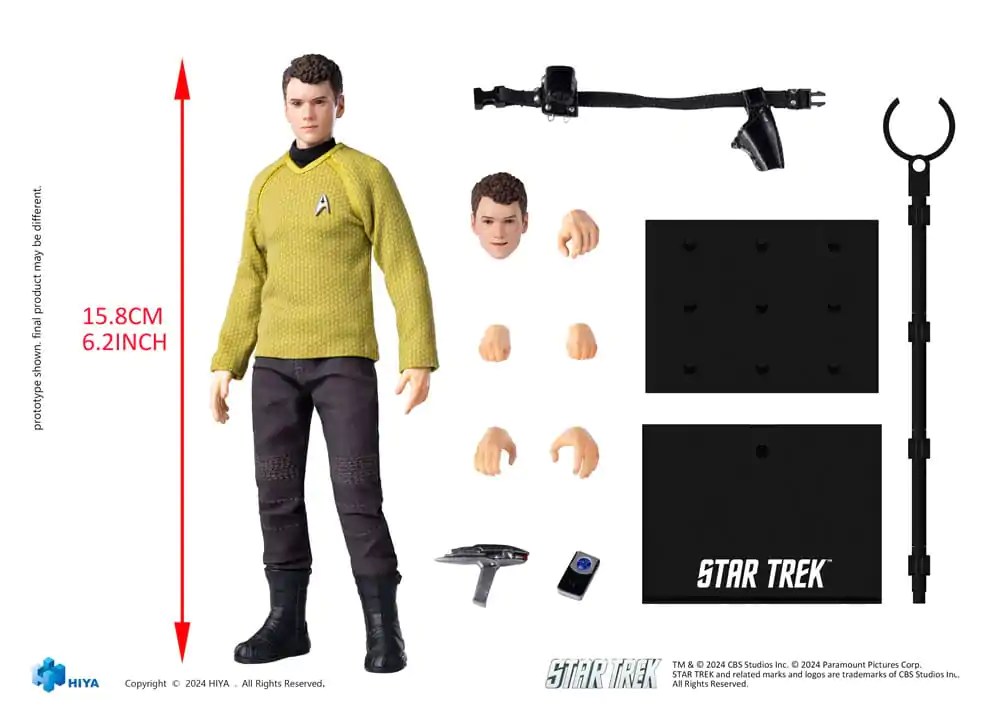 Star Trek 2009 Exquisite Super Series Actionfigur 1/12 Chekov 16 cm termékfotó