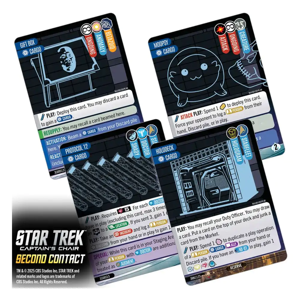 Star Trek: Captain's Chair Kartenspiel Second Contact *English Version* Produktfoto