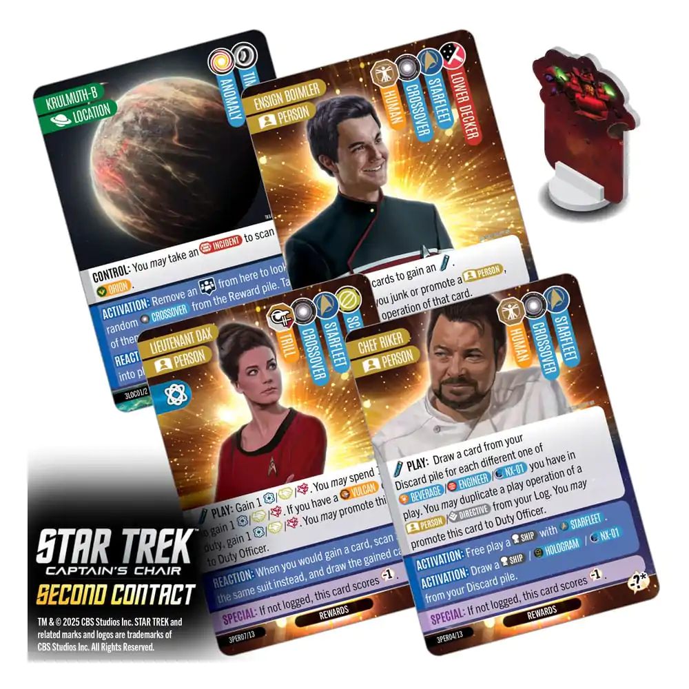 Star Trek: Captain's Chair Kartenspiel Second Contact *English Version* Produktfoto