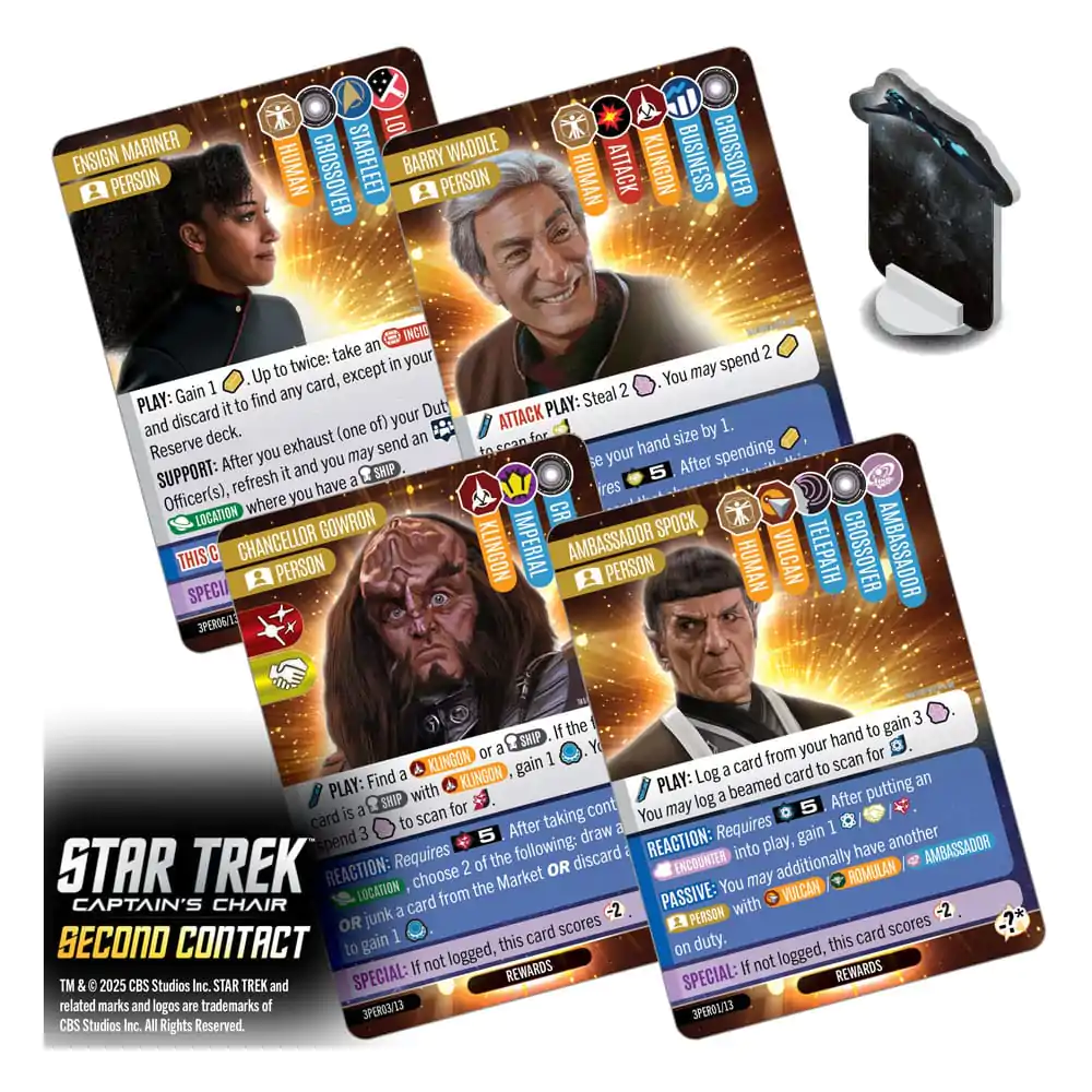 Star Trek: Captain's Chair Kartenspiel Second Contact *English Version* Produktfoto