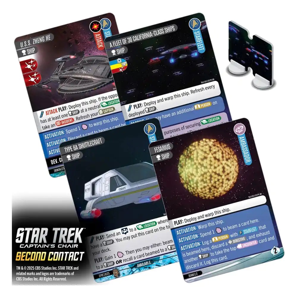 Star Trek: Captain's Chair Kartenspiel Second Contact *English Version* Produktfoto