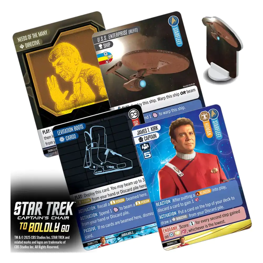 Star Trek: Captain's Chair Kartenspiel To Boldly Go *English Version* Produktfoto