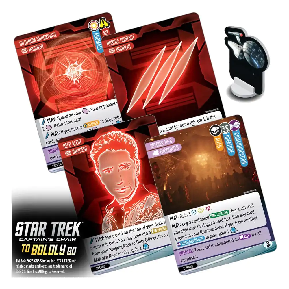 Star Trek: Captain's Chair Kartenspiel To Boldly Go *English Version* Produktfoto