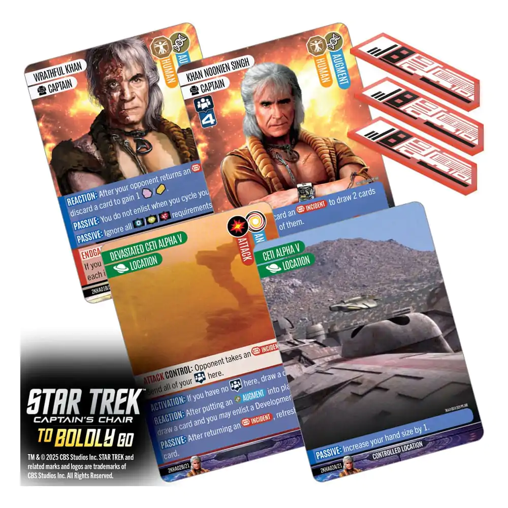 Star Trek: Captain's Chair Kartenspiel To Boldly Go *English Version* Produktfoto