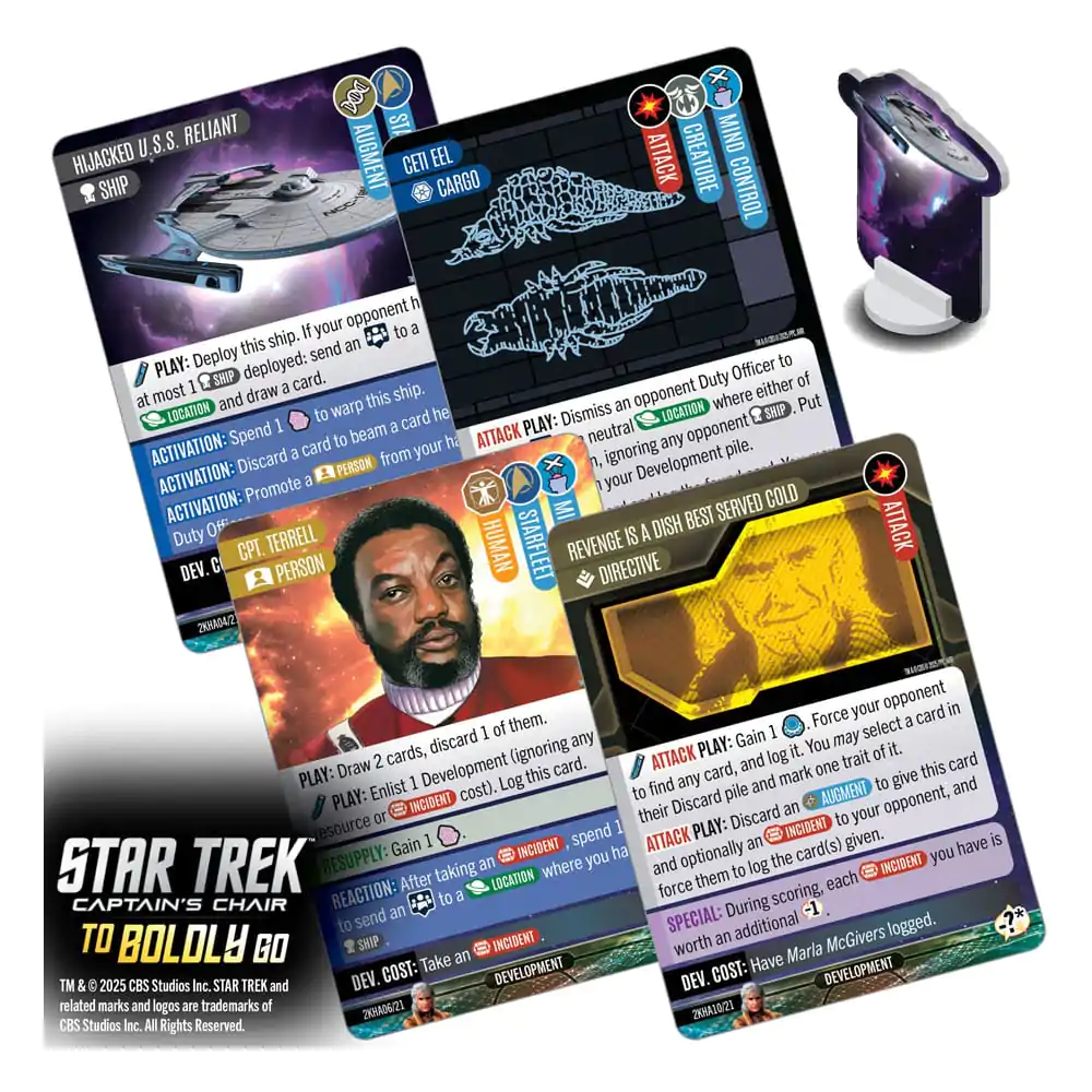 Star Trek: Captain's Chair Kartenspiel To Boldly Go *English Version* Produktfoto