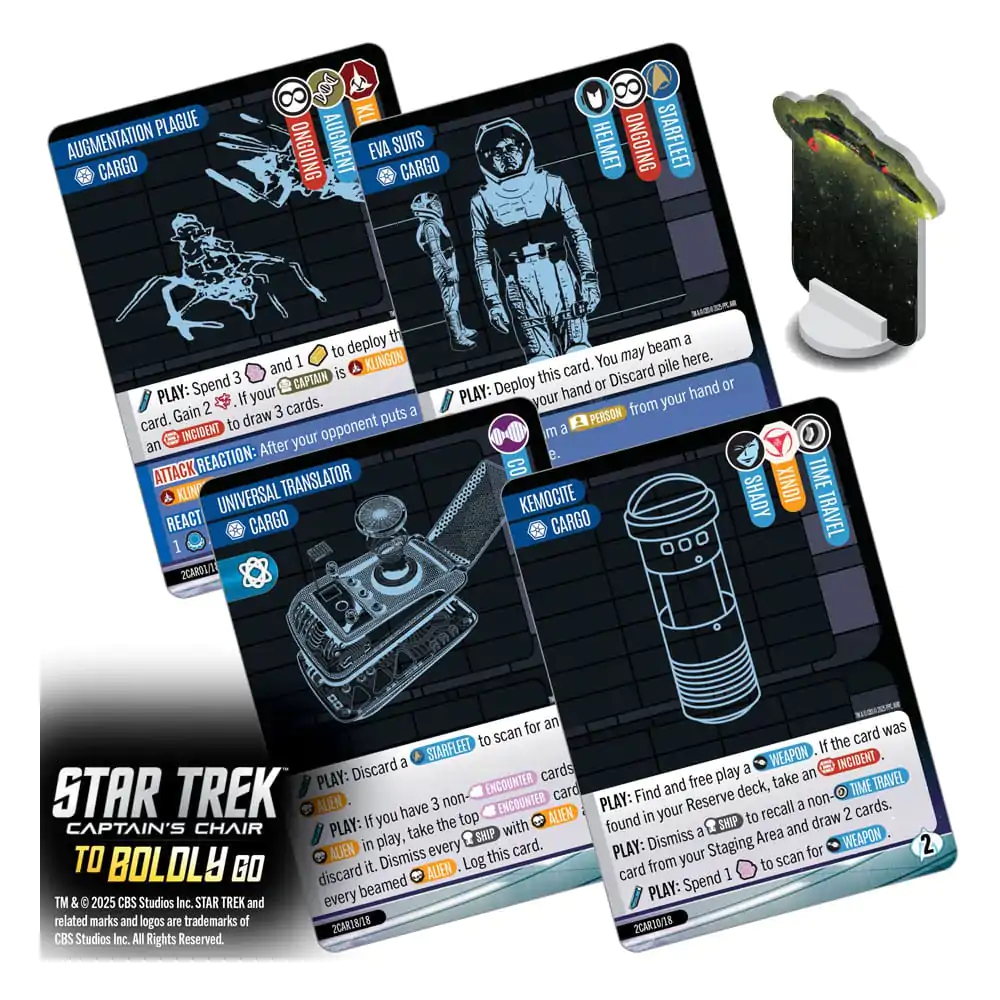 Star Trek: Captain's Chair Kartenspiel To Boldly Go *English Version* Produktfoto
