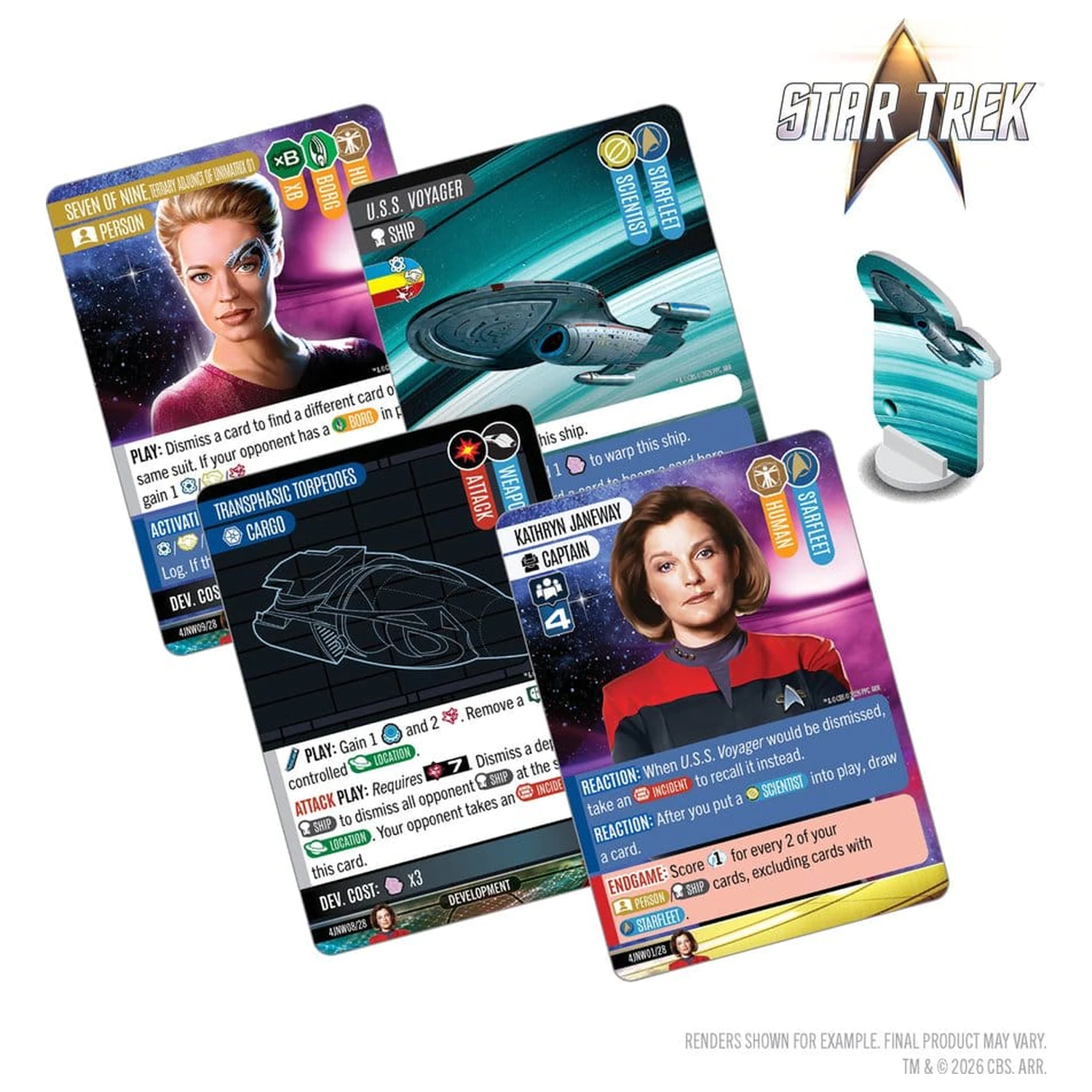 Star Trek: Captain's Chair Kartenspiel: Resistance is Futile *englische Version* Produktfoto