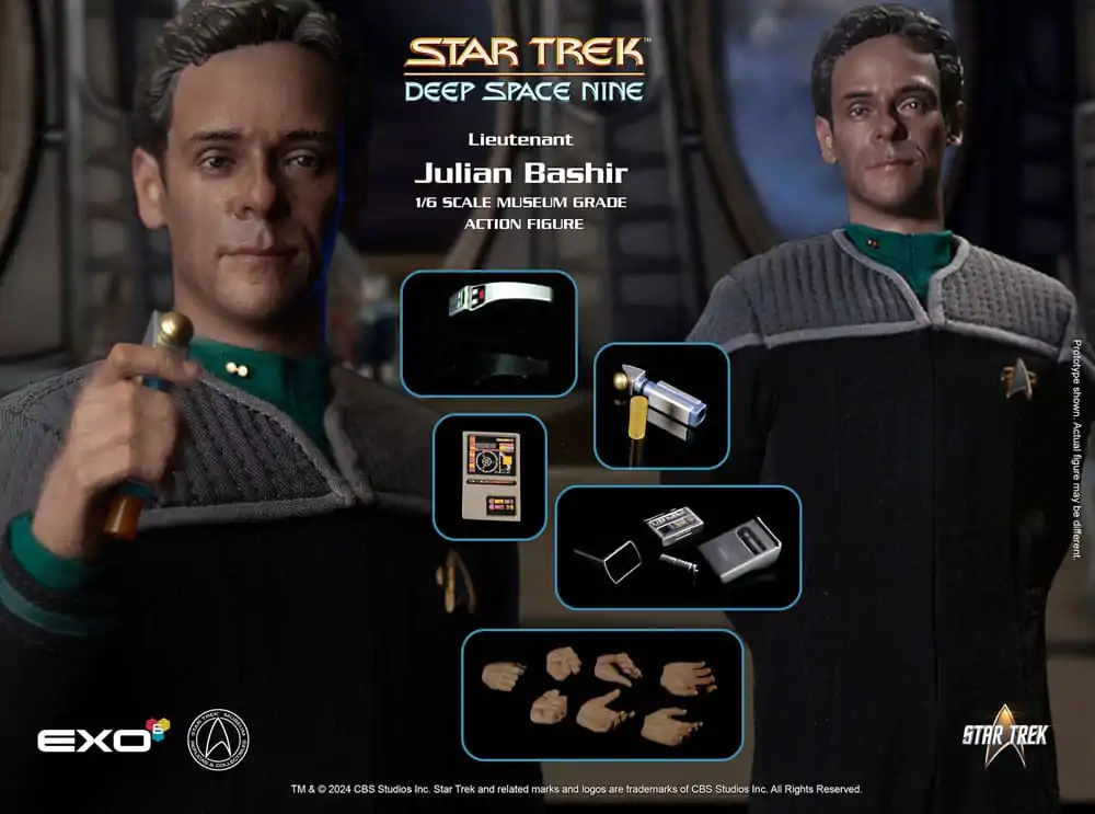 Star Trek: Deep Space Nine Actionfigur 1/6 Dr. Julian Bashir 30 cm Produktfoto
