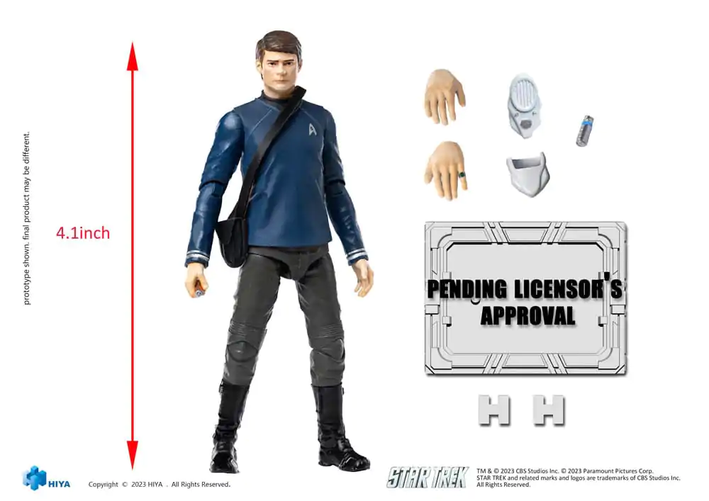 Star Trek Exquisite Mini Actionfigur 1/18 Star Trek 2009 McCoy10 cm termékfotó