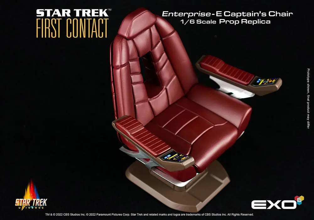 Star Trek: First Contact Replik 1/6 Enterprise-E Captain's Chair 15 cm termékfotó