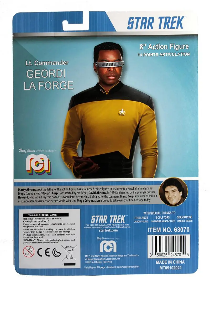 Star Trek Actionfigur Geordi La Forge 20 cm Produktfoto