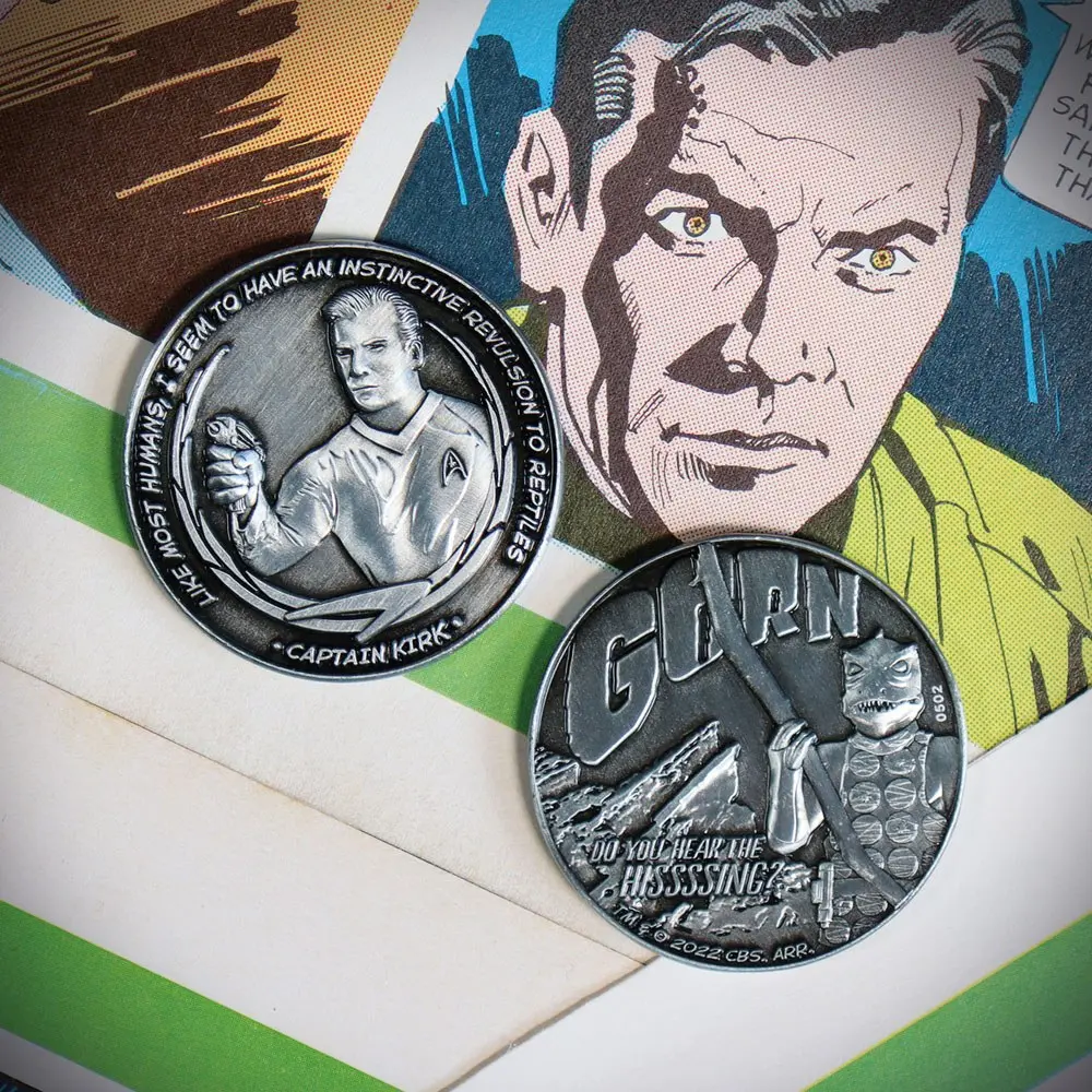 Star Trek Sammelmünze Captain Kirk and Gorn Limited Edition Produktfoto