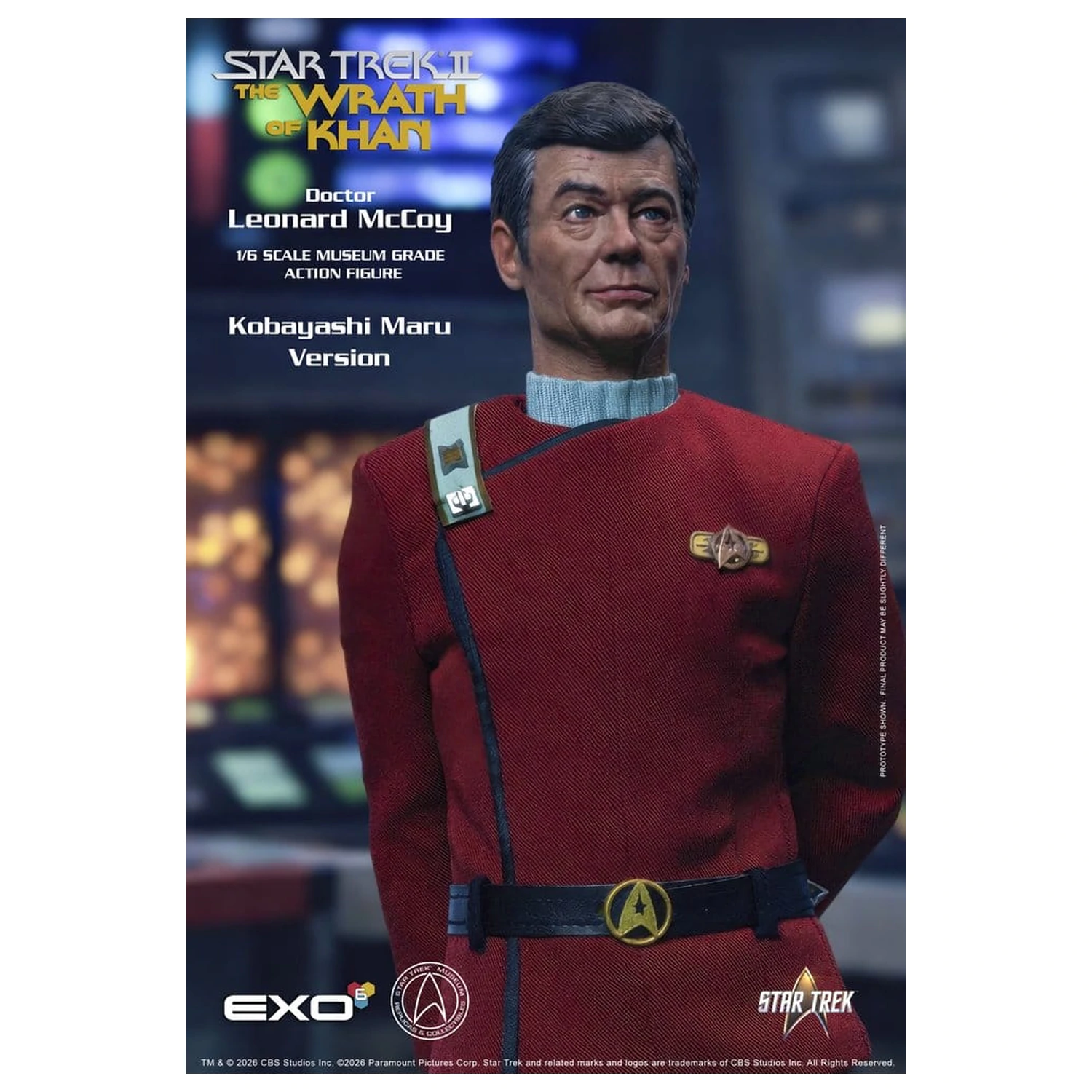 Star Trek II: The Wrath of Khan Action Figur 1/6 Dr. Leonard McCoy Kobayashi Maru Version 30 cm Produktfoto