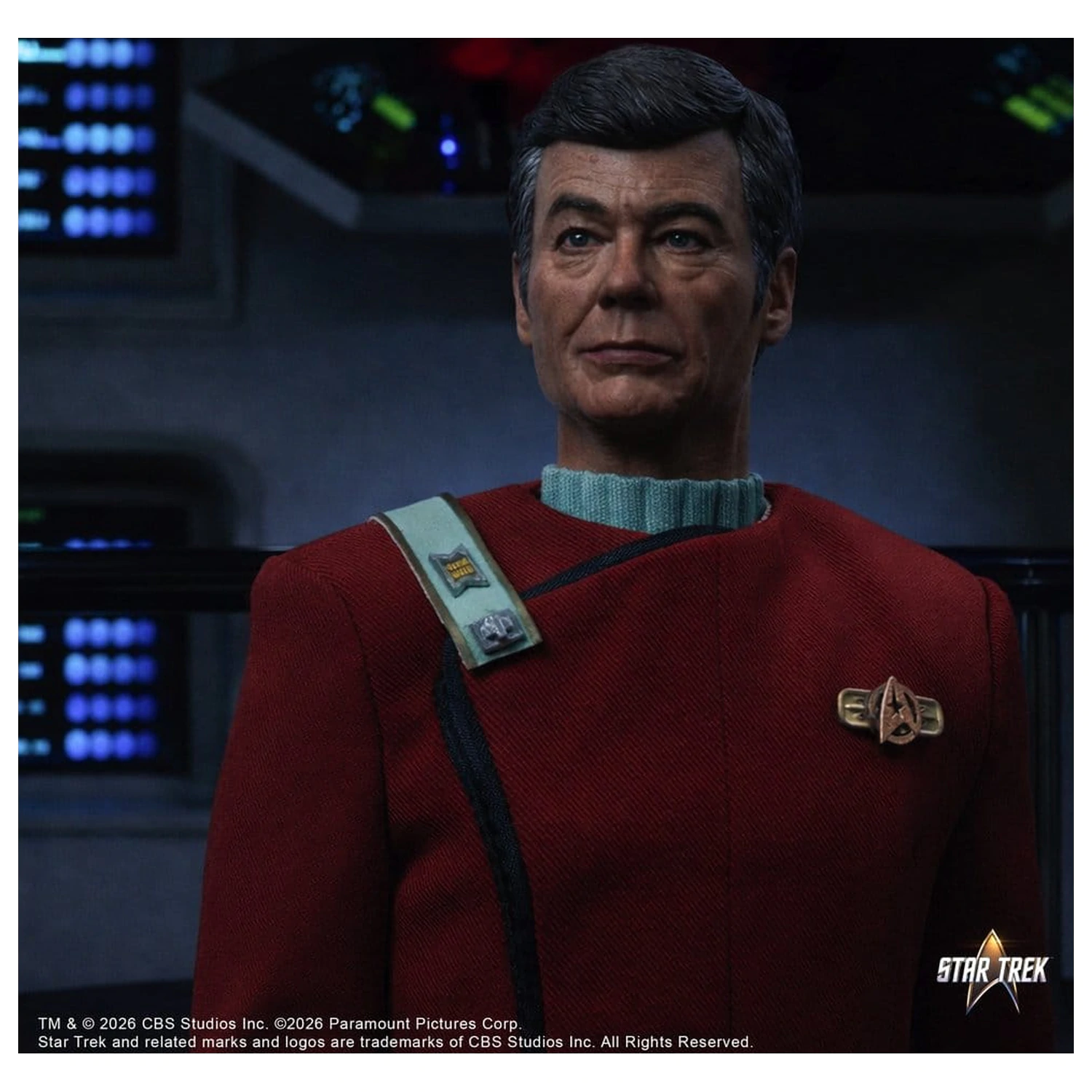 Star Trek II: The Wrath of Khan Action Figur 1/6 Dr. Leonard McCoy Kobayashi Maru Version 30 cm Produktfoto