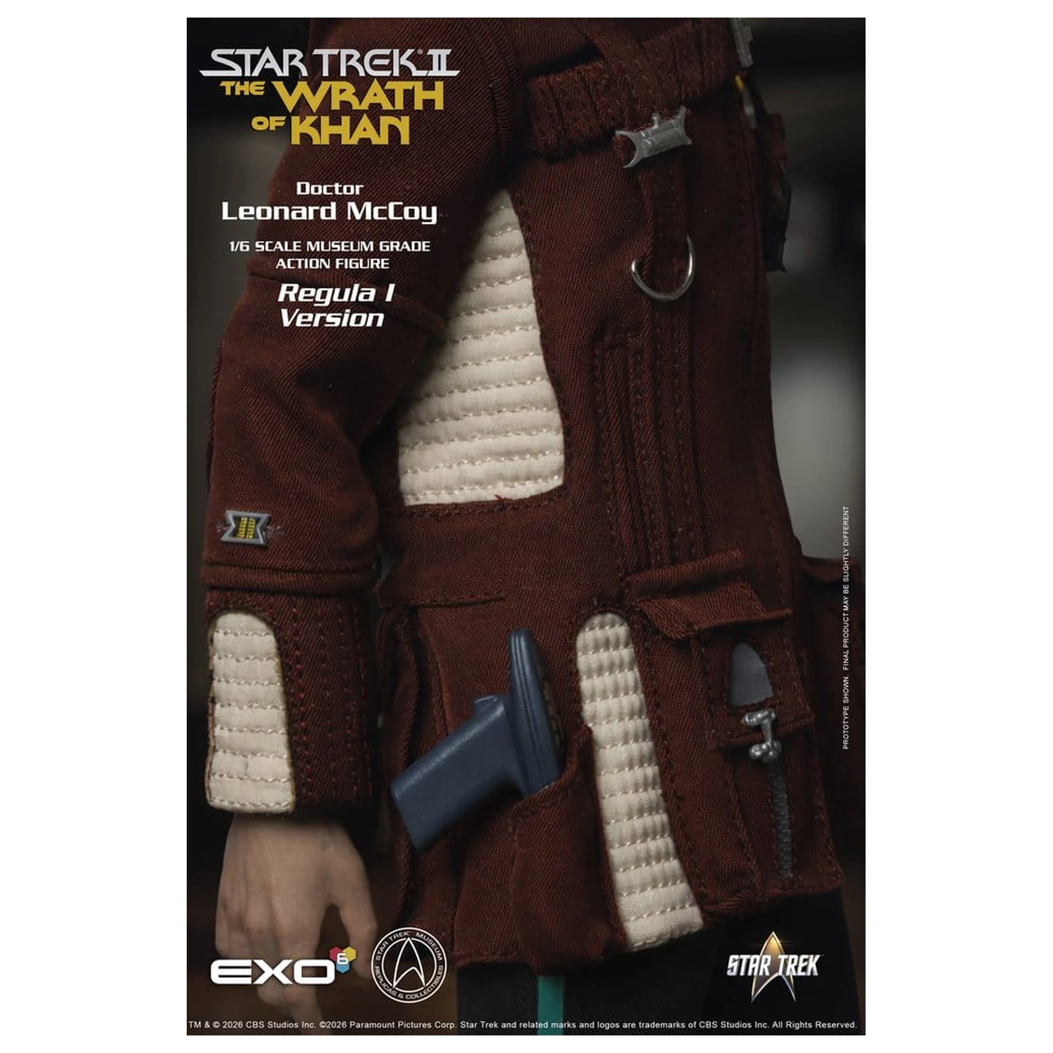 Star Trek II: The Wrath of Khan Actionfigur 1/6 Dr. Leonard McCoy Regula I Version 30 cm Produktfoto