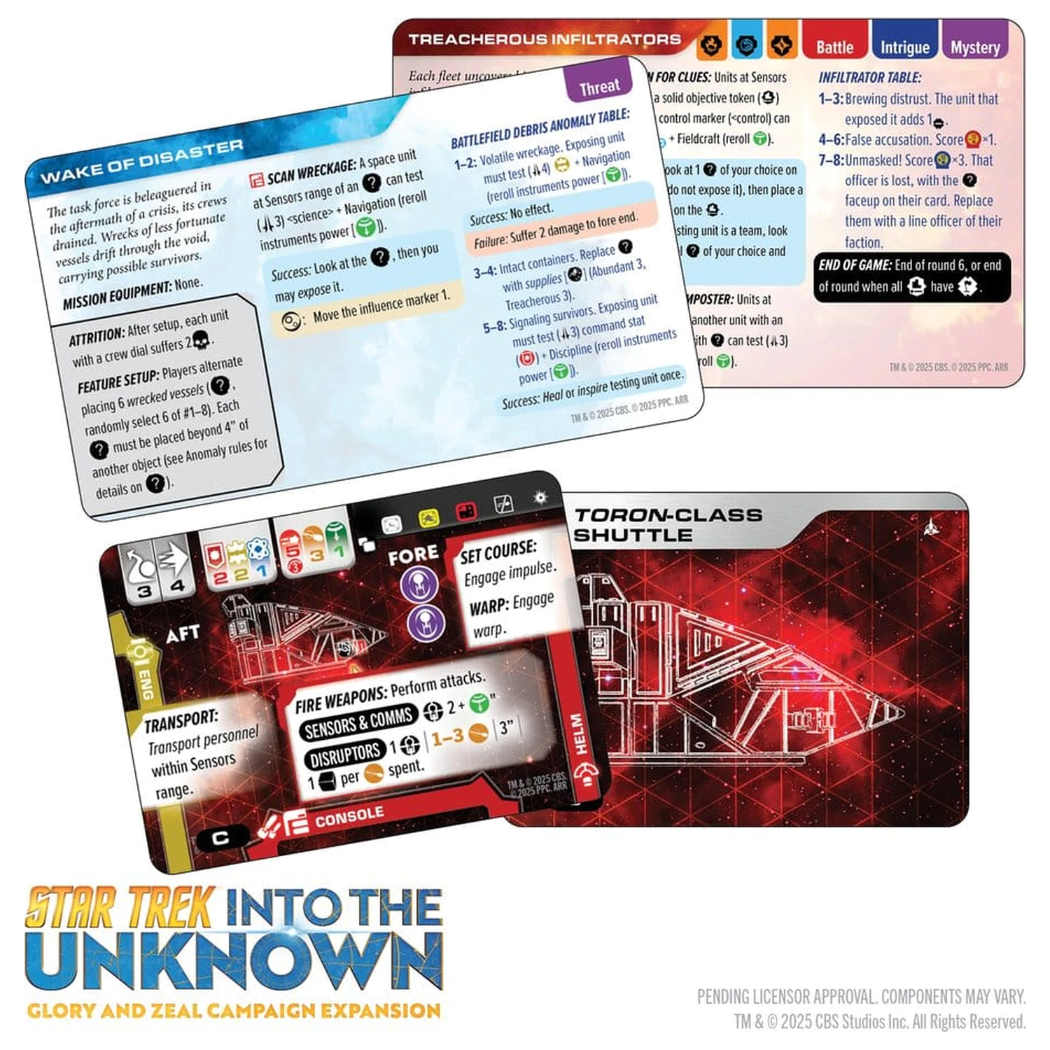 Star Trek: Into the Unknown Miniaturen Spiel Erweiterung Glory and Zeal *English Version* Produktfoto