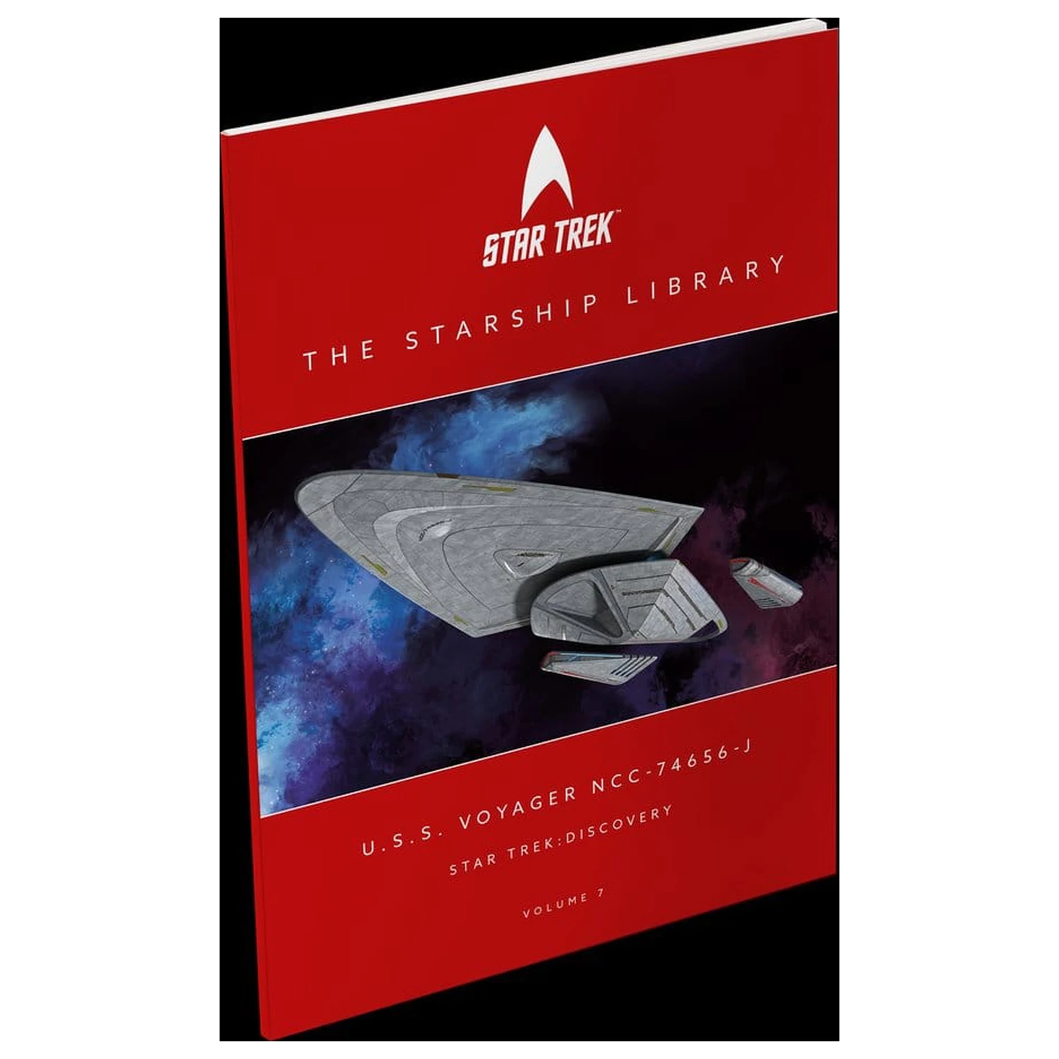 Star Trek Bibliothek Druckguss U.S.S. Voyager NCC-74656-J 10 cm Produktfoto