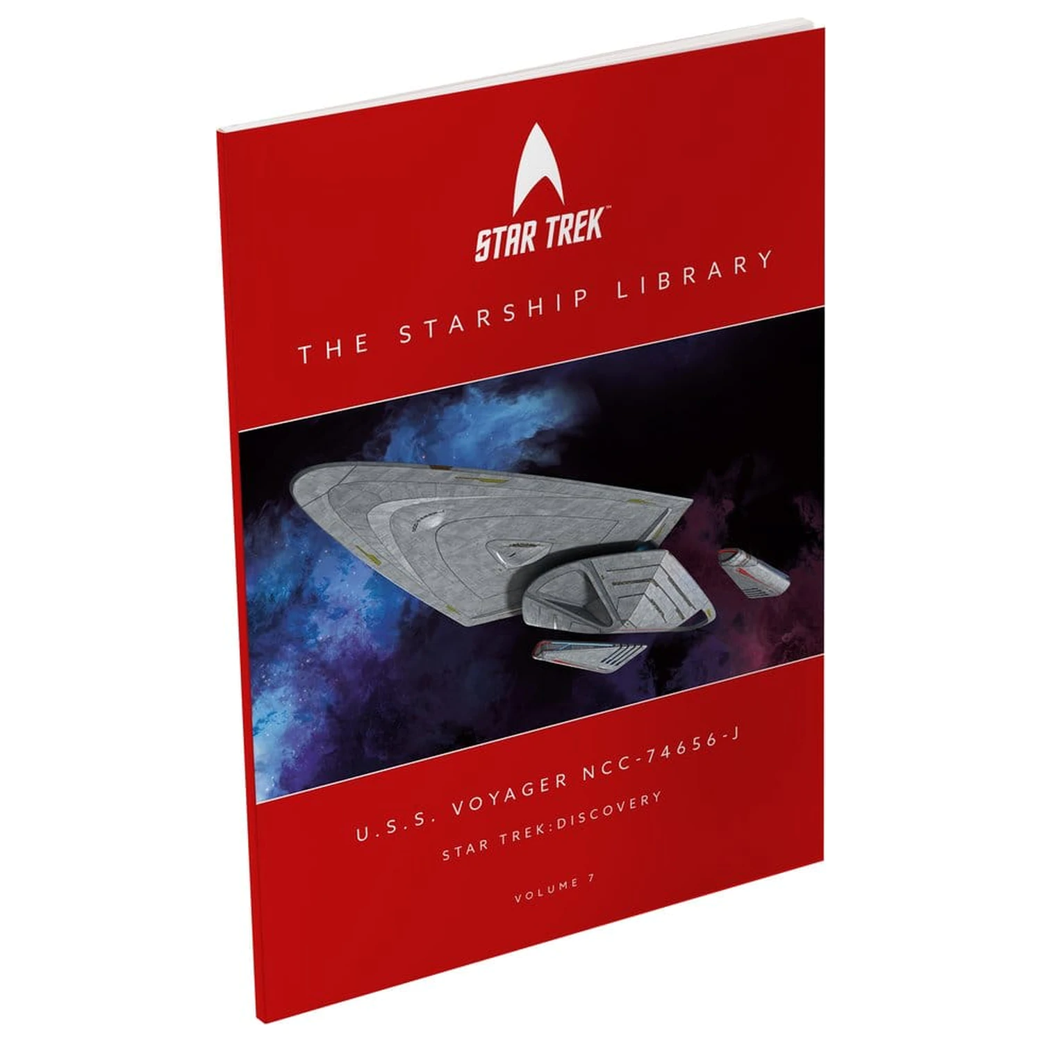 Star Trek Bibliothek Druckguss U.S.S. Voyager NCC-74656-J 10 cm Produktfoto