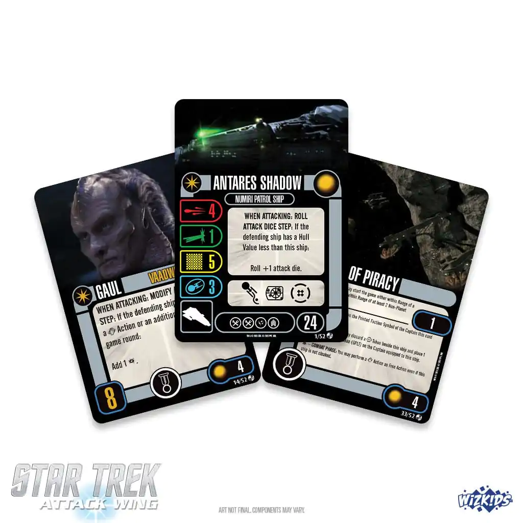 Star Trek Miniaturen-Spiel-Erweiterung Attack Wing: Independent Faction Pack - Adversaries of the Delta Quadrant *Englische Version* Produktfoto