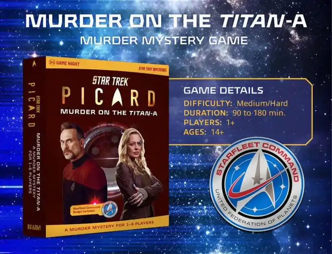 Star Trek Picard Murder Mystery Spiel Murder on the Titan-A English Version Produktfoto