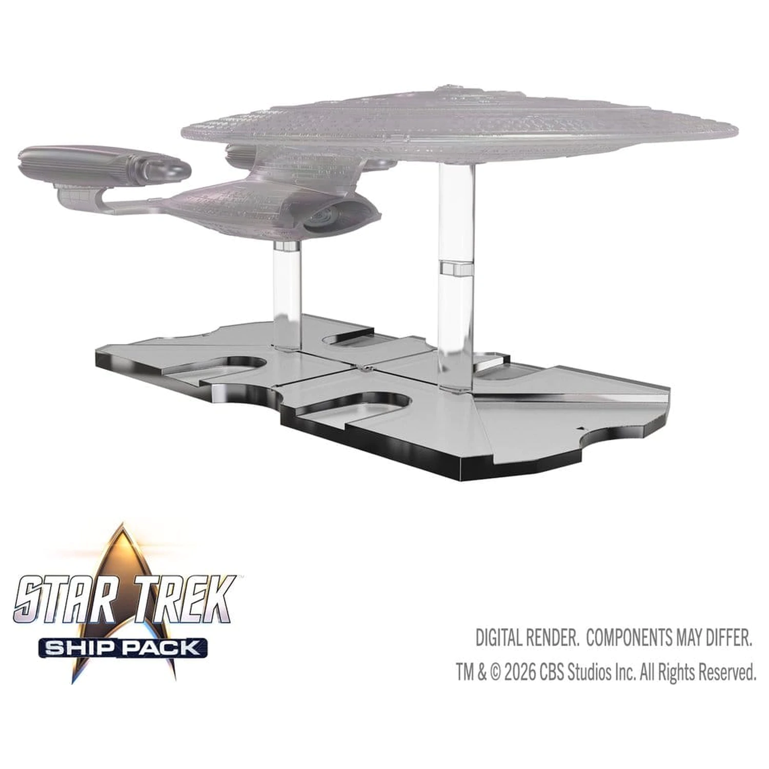 Star Trek Schiffspackung boxweise vorbemalte Miniaturen U.S.S. Enterprise - 60th Anniversary Edition 22 cm Produktfoto