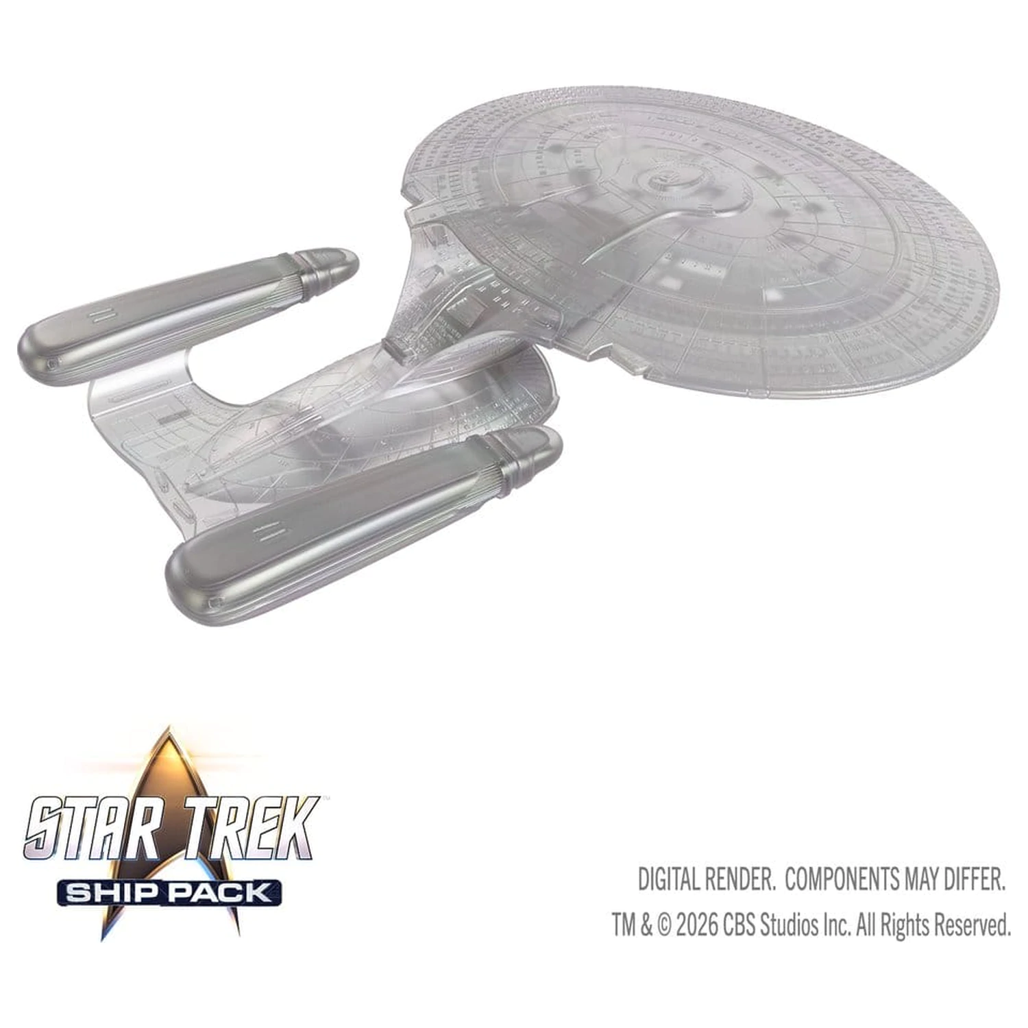 Star Trek Schiffspackung boxweise vorbemalte Miniaturen U.S.S. Enterprise - 60th Anniversary Edition 22 cm Produktfoto