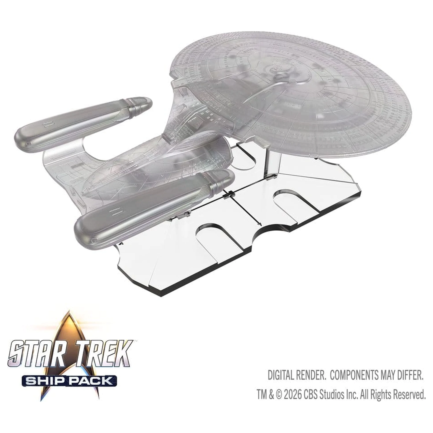 Star Trek Schiffspackung boxweise vorbemalte Miniaturen U.S.S. Enterprise - 60th Anniversary Edition 22 cm Produktfoto