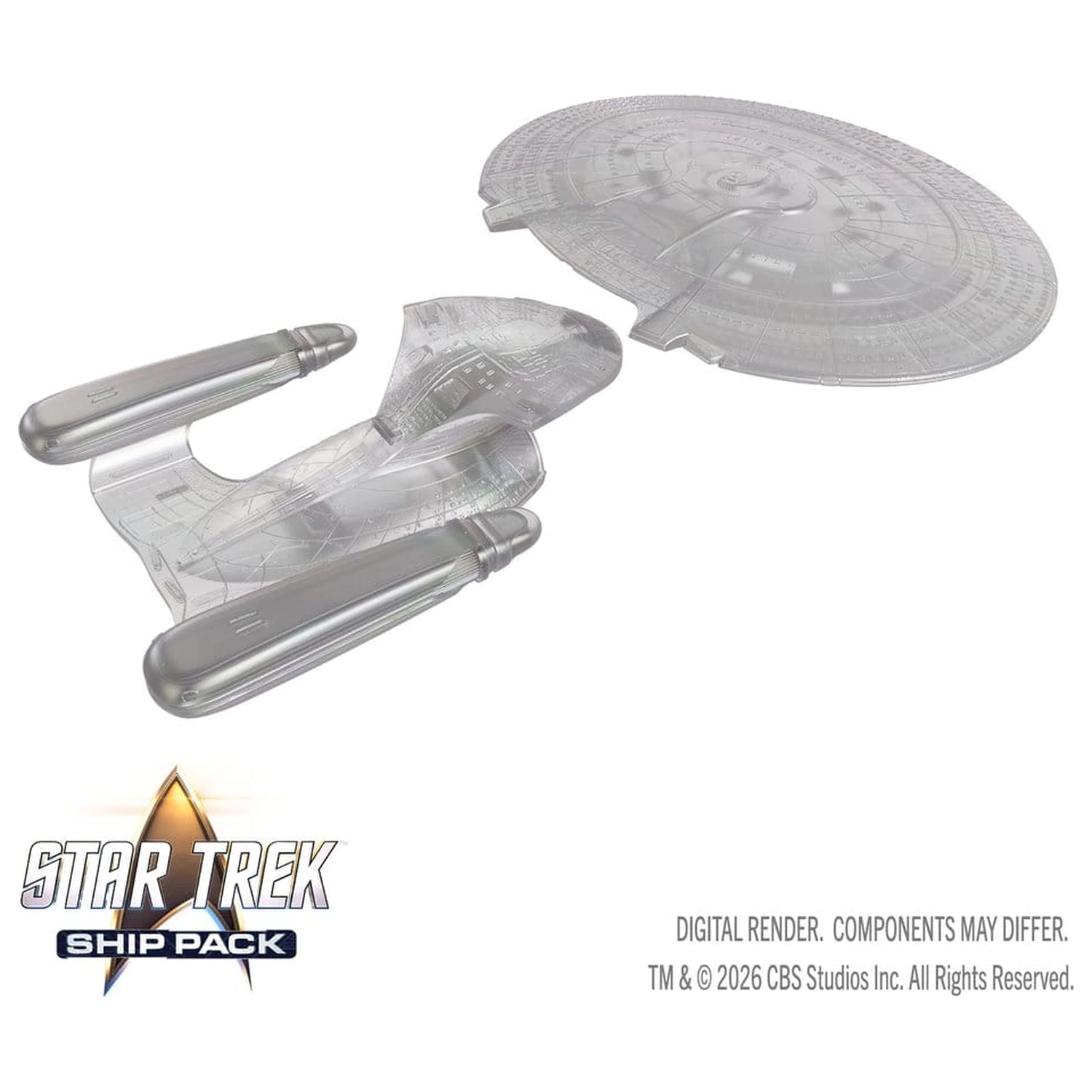 Star Trek Schiffspackung boxweise vorbemalte Miniaturen U.S.S. Enterprise - 60th Anniversary Edition 22 cm Produktfoto