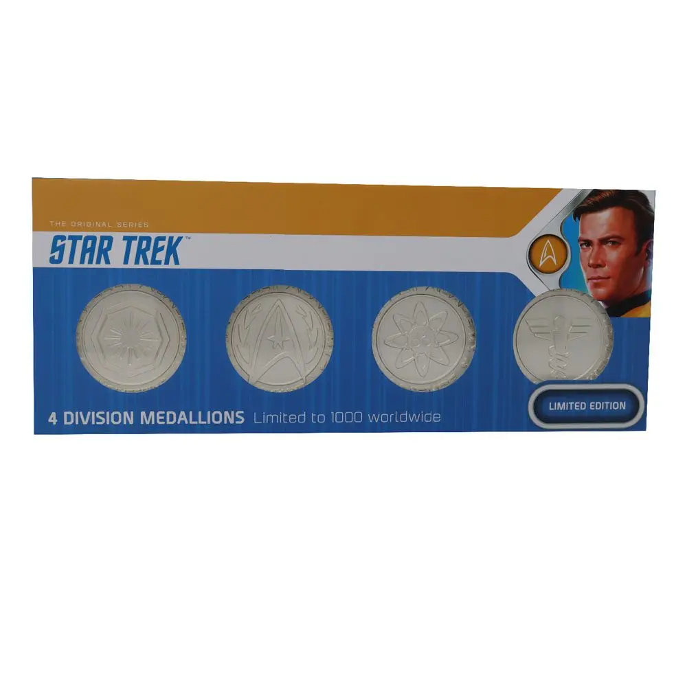 Star Trek Medaillen-Set Starfleet Division Limited Edition (versilbert) Produktfoto