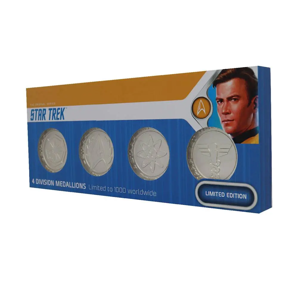 Star Trek Medaillen-Set Starfleet Division Limited Edition (versilbert) Produktfoto