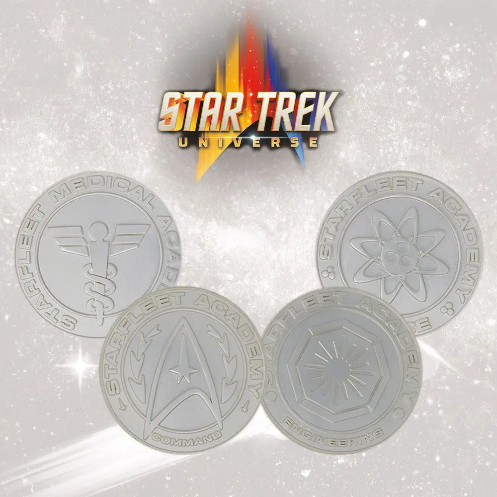 Star Trek Medaillen-Set Starfleet Division Limited Edition (versilbert) Produktfoto