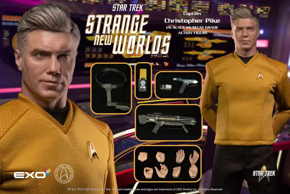 Star Trek: Strange New Worlds Actionfigur 1/6 Captain Christopher Pike 30 cm termékfotó