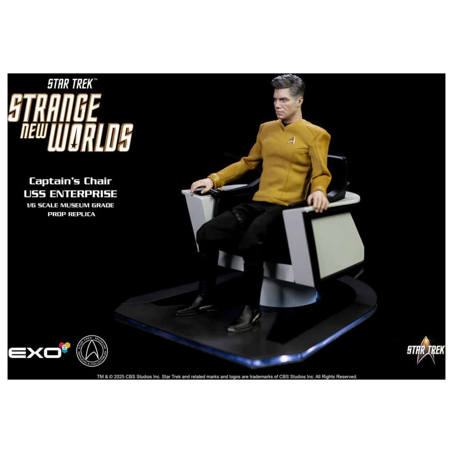 Star Trek: Strange New Worlds 1/6 U.S.S. Enterprise Kommandosessel 19 cm Produktfoto