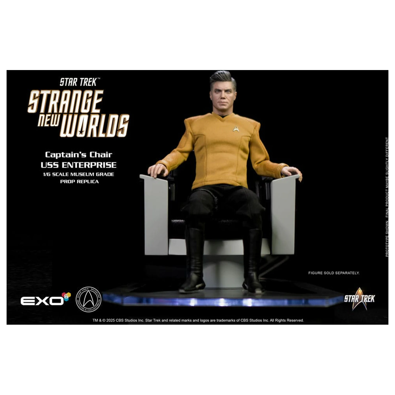 Star Trek: Strange New Worlds 1/6 U.S.S. Enterprise Kommandosessel 19 cm Produktfoto