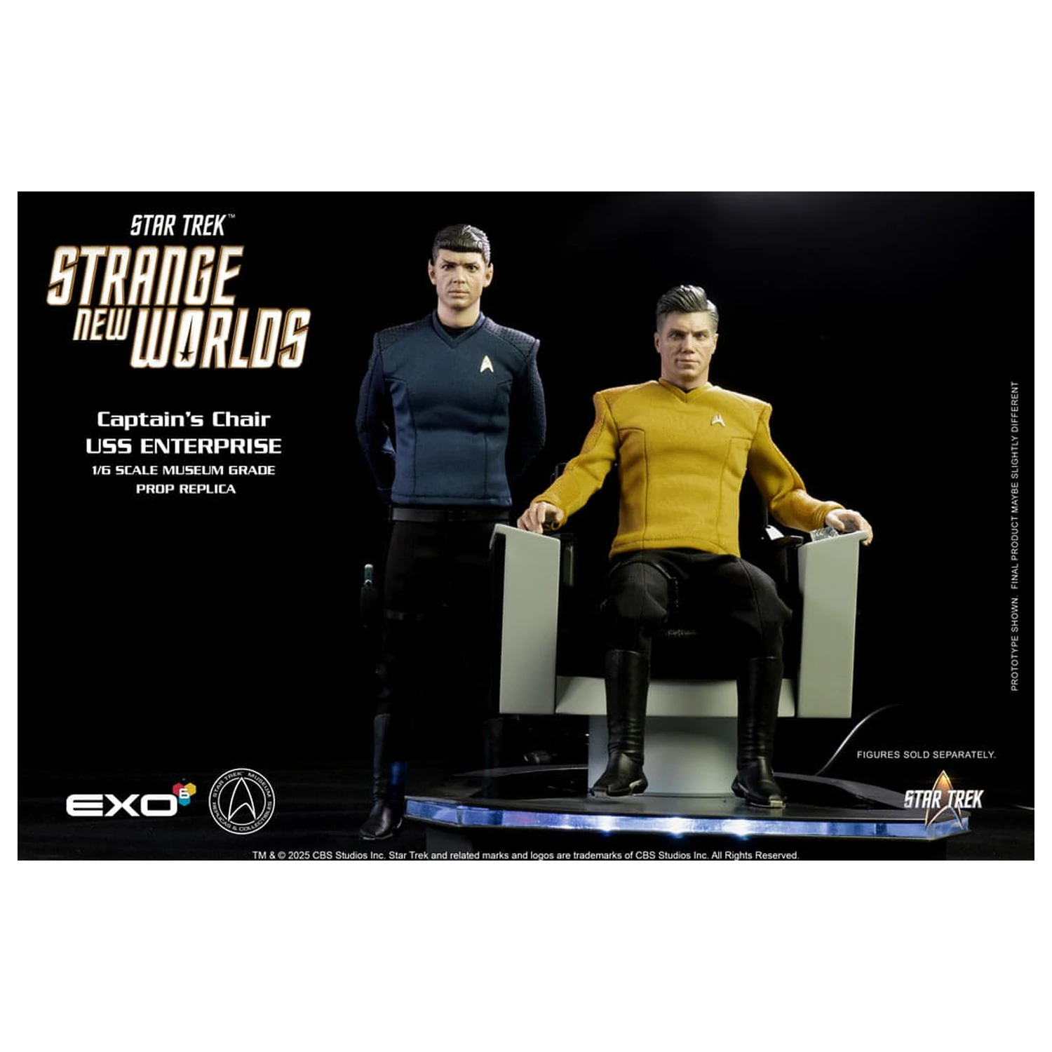 Star Trek: Strange New Worlds 1/6 U.S.S. Enterprise Kommandosessel 19 cm Produktfoto