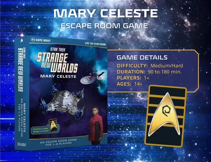 Star Trek Strange New Worlds Escape Room Spiel Mary Celeste English Version Produktfoto