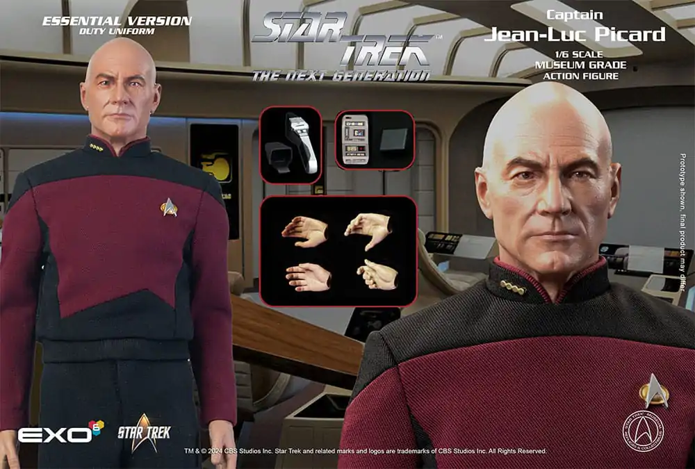 Star Trek: The Next Generation Actionfigur 1/6 Captain Jean-Luc Picard (Essential Duty Uniform) 30 cm termékfotó