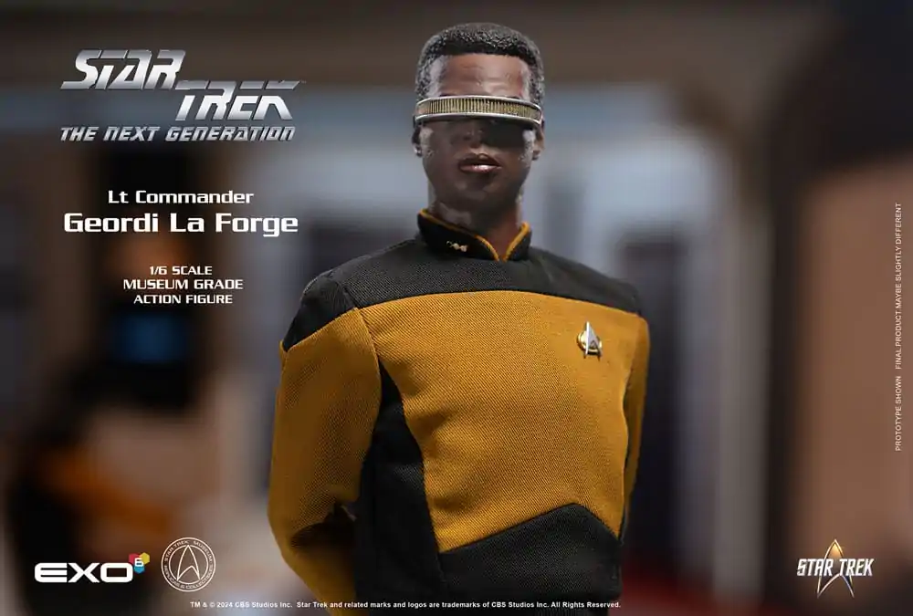 Star Trek: The Next Generation Actionfigur 1/6 Lt. Commander Geordi La Forge (Essentials Version) 28 cm Produktfoto