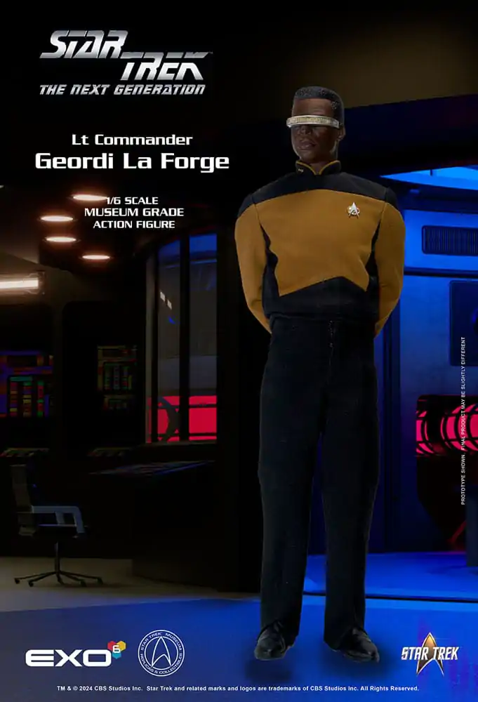 Star Trek: The Next Generation Actionfigur 1/6 Lt. Commander Geordi La Forge (Essentials Version) 28 cm Produktfoto