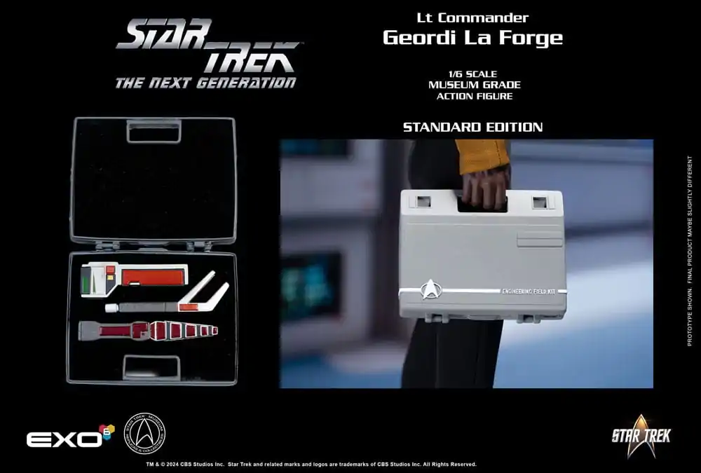 Star Trek: The Next Generation Actionfigur 1/6 Lt. Commander Geordi La Forge (Standard Version) 28 cm Produktfoto